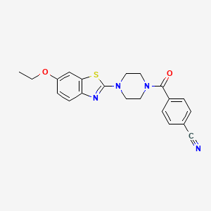 4-(4-(6-Ethoxybenzo[d]thiazol-2-yl)piperazine-1-carbonyl)benzonitrile