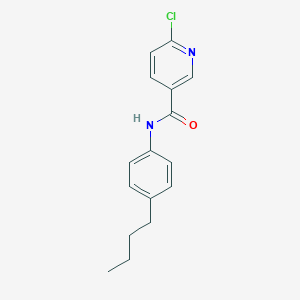 molecular formula C16H17ClN2O B262959 N-(4-butylphenyl)-6-chloronicotinamide 