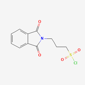 molecular formula C11H10ClNO4S B2629609 3-(1,3-二氧代-1,3-二氢-2H-异吲哚-2-基)-1-丙磺酰氯 CAS No. 62605-69-0