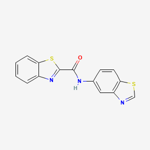 molecular formula C15H9N3OS2 B2629621 N-(benzo[d]thiazol-5-yl)benzo[d]thiazole-2-carboxamide CAS No. 941877-56-1
