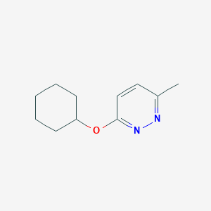 molecular formula C11H16N2O B2629626 3-(Cyclohexyloxy)-6-methylpyridazine CAS No. 2097873-37-3