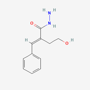 molecular formula C11H14N2O2 B2629641 (2E)-2-benzylidene-4-hydroxybutanehydrazide CAS No. 351188-58-4