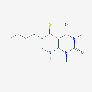 molecular formula C13H17N3O2S B2629681 6-丁基-5-巯基-1,3-二甲基吡啶并[2,3-d]嘧啶-2,4(1H,3H)-二酮 CAS No. 899748-24-4