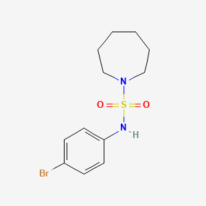 molecular formula C12H17BrN2O2S B2629692 N-(4-bromophenyl)azepane-1-sulfonamide CAS No. 825607-40-7