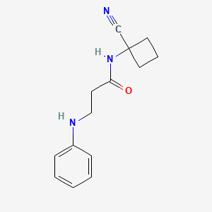 N-(1-cyanocyclobutyl)-3-(phenylamino)propanamide