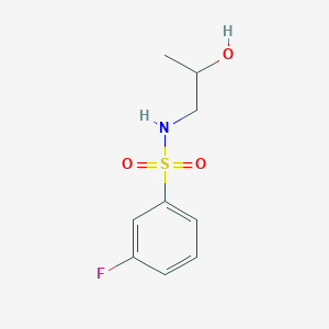 molecular formula C9H12FNO3S B262971 3-fluoro-N-(2-hydroxypropyl)benzenesulfonamide 