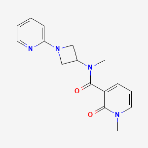 molecular formula C16H18N4O2 B2629771 N,1-Dimethyl-2-oxo-N-(1-pyridin-2-ylazetidin-3-yl)pyridine-3-carboxamide CAS No. 2415604-09-8