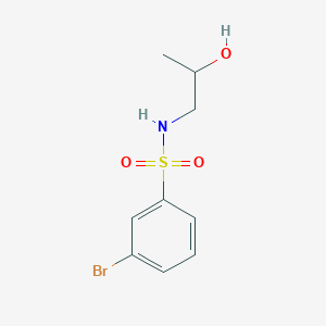 molecular formula C9H12BrNO3S B262980 3-bromo-N-(2-hydroxypropyl)benzenesulfonamide 