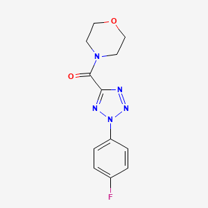 molecular formula C12H12FN5O2 B2629824 (2-(4-氟苯基)-2H-四唑-5-基)(吗啉基)甲酮 CAS No. 1396798-05-2