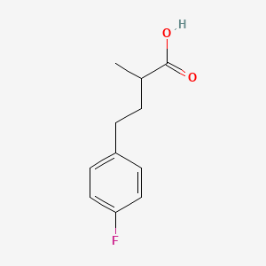 molecular formula C11H13FO2 B2629829 4-(4-氟苯基)-2-甲基丁酸 CAS No. 1226160-80-0
