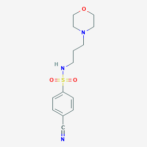 4-cyano-N-[3-(4-morpholinyl)propyl]benzenesulfonamide