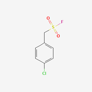 molecular formula C7H6ClFO2S B2629856 (4-Chlorophenyl)methanesulfonyl fluoride CAS No. 1513-29-7