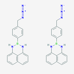 molecular formula C34H28B2N10 B2629862 3-[4-(叠氮甲基)苯基]-2,4-二氮杂-3-硼三环[7.3.1.05,13]十三-1(12),5,7,9(13),10-五烯 CAS No. 2490665-86-4