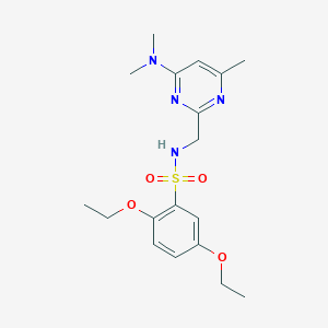 B2629868 N-((4-(dimethylamino)-6-methylpyrimidin-2-yl)methyl)-2,5-diethoxybenzenesulfonamide CAS No. 1797978-25-6
