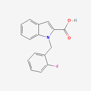 B2629877 1-[(2-fluorophenyl)methyl]-1H-indole-2-carboxylic acid CAS No. 943109-61-3