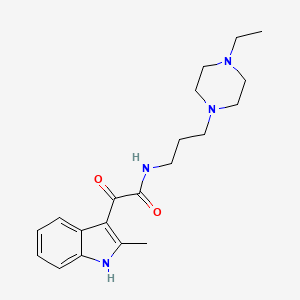 B2629879 N-(3-(4-ethylpiperazin-1-yl)propyl)-2-(2-methyl-1H-indol-3-yl)-2-oxoacetamide CAS No. 862813-68-1
