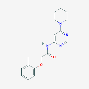 molecular formula C18H22N4O2 B2629915 N-(6-(哌啶-1-基)嘧啶-4-基)-2-(邻甲苯氧基)乙酰胺 CAS No. 1421584-00-0
