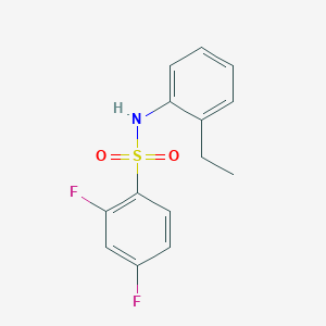 molecular formula C14H13F2NO2S B262992 N-(2-ethylphenyl)-2,4-difluorobenzenesulfonamide 