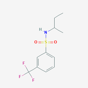 molecular formula C11H14F3NO2S B262994 N-(sec-butyl)-3-(trifluoromethyl)benzenesulfonamide 