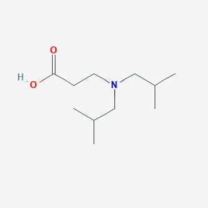 molecular formula C11H23NO2 B2629940 3-[双(2-甲基丙基)氨基]丙酸 CAS No. 433695-38-6