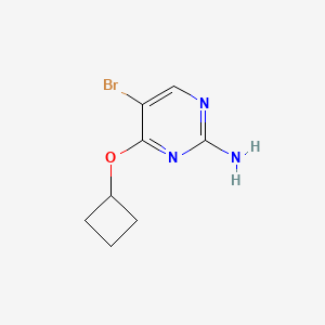 B2629960 5-Bromo-4-cyclobutyloxypyrimidin-2-amine CAS No. 1512061-93-6