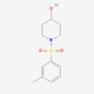 molecular formula C12H17NO3S B262999 1-[(3-Methylphenyl)sulfonyl]-4-piperidinol 
