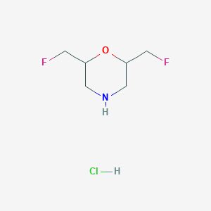 molecular formula C6H12ClF2NO B2630022 2,6-双(氟甲基)吗啉盐酸盐 CAS No. 1454650-20-4