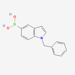 molecular formula C15H14BNO2 B2630038 (1-苄基吲哚-5-基)硼酸 CAS No. 2346512-57-8