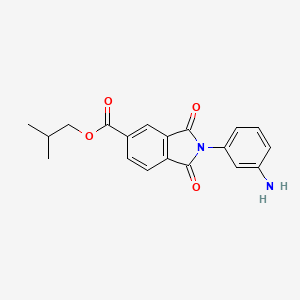 B2630040 Isobutyl 2-(3-aminophenyl)-1,3-dioxoisoindoline-5-carboxylate CAS No. 329020-66-8
