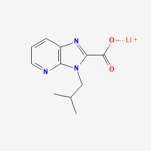 molecular formula C11H12LiN3O2 B2630089 3-异丁基-3H-咪唑并[4,5-b]吡啶-2-羧酸锂 CAS No. 2197062-56-7