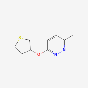 molecular formula C9H12N2OS B2630091 3-甲基-6-(硫代环丙烷-3-氧基)吡啶二嗪 CAS No. 2195879-32-2