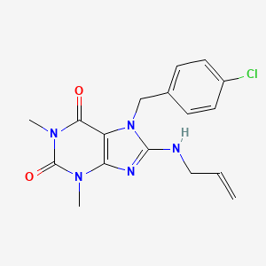 8-Allylamino-7-(4-chloro-benzyl)-1,3-dimethyl-3,7-dihydro-purine-2,6-dione