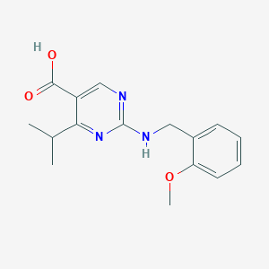 4-Isopropyl-2-[(2-methoxybenzyl)amino]pyrimidine-5-carboxylic acid