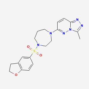 6-[4-(2,3-Dihydro-1-benzofuran-5-ylsulfonyl)-1,4-diazepan-1-yl]-3-methyl-[1,2,4]triazolo[4,3-b]pyridazine