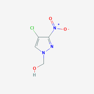 molecular formula C4H4ClN3O3 B2630121 (4-氯-3-硝基-1H-吡唑-1-基)甲醇 CAS No. 957023-24-4