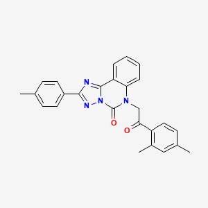 6-(2-(2,4-dimethylphenyl)-2-oxoethyl)-2-(p-tolyl)-[1,2,4]triazolo[1,5-c]quinazolin-5(6H)-one
