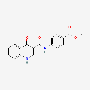 molecular formula C18H14N2O4 B2630161 Methyl 4-(4-hydroxyquinoline-3-carboxamido)benzoate CAS No. 946339-85-1