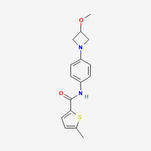 N-(4-(3-methoxyazetidin-1-yl)phenyl)-5-methylthiophene-2-carboxamide