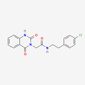 N-[2-(4-chlorophenyl)ethyl]-2-(2,4-dioxo-1H-quinazolin-3-yl)acetamide
