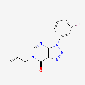 3-(3-Fluorophenyl)-6-prop-2-enyltriazolo[4,5-d]pyrimidin-7-one