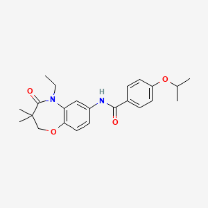N-(5-ethyl-3,3-dimethyl-4-oxo-2,3,4,5-tetrahydrobenzo[b][1,4]oxazepin-7-yl)-4-isopropoxybenzamide