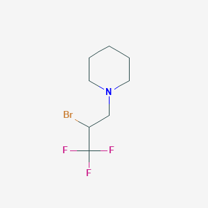 1-(2-Bromo-3,3,3-trifluoropropyl)piperidine
