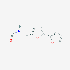 molecular formula C11H11NO3 B2630199 N-([2,2'-bifuran]-5-ylmethyl)acetamide CAS No. 2034489-65-9