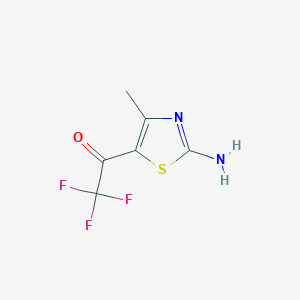 molecular formula C6H5F3N2OS B2630202 1-(2-Amino-4-methyl-1,3-thiazol-5-yl)-2,2,2-trifluoroethan-1-one CAS No. 1695546-50-9