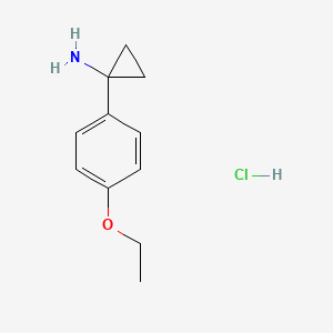 molecular formula C11H16ClNO B2630204 1-(4-Ethoxyphenyl)cyclopropan-1-amine;hydrochloride CAS No. 2287268-92-0