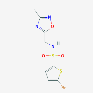 5-bromo-N-((3-methyl-1,2,4-oxadiazol-5-yl)methyl)thiophene-2-sulfonamide