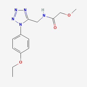 molecular formula C13H17N5O3 B2630223 N-{[1-(4-ethoxyphenyl)-1H-1,2,3,4-tetrazol-5-yl]methyl}-2-methoxyacetamide CAS No. 1005301-25-6