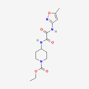 Ethyl 4-(2-((5-methylisoxazol-3-yl)amino)-2-oxoacetamido)piperidine-1-carboxylate