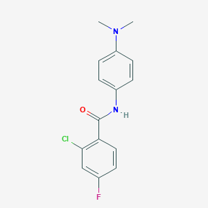 molecular formula C15H14ClFN2O B263024 2-chloro-N-[4-(dimethylamino)phenyl]-4-fluorobenzamide 