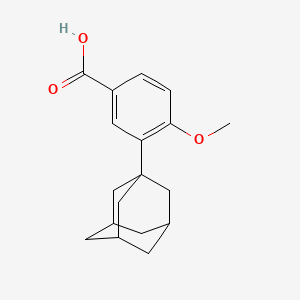 molecular formula C18H22O3 B2630247 3-(1-金刚烷基)-4-甲氧基苯甲酸 CAS No. 104224-62-6